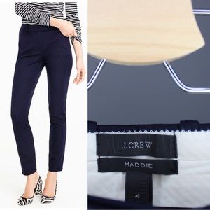 J.Crew Maddie Navy Trousers Size 4